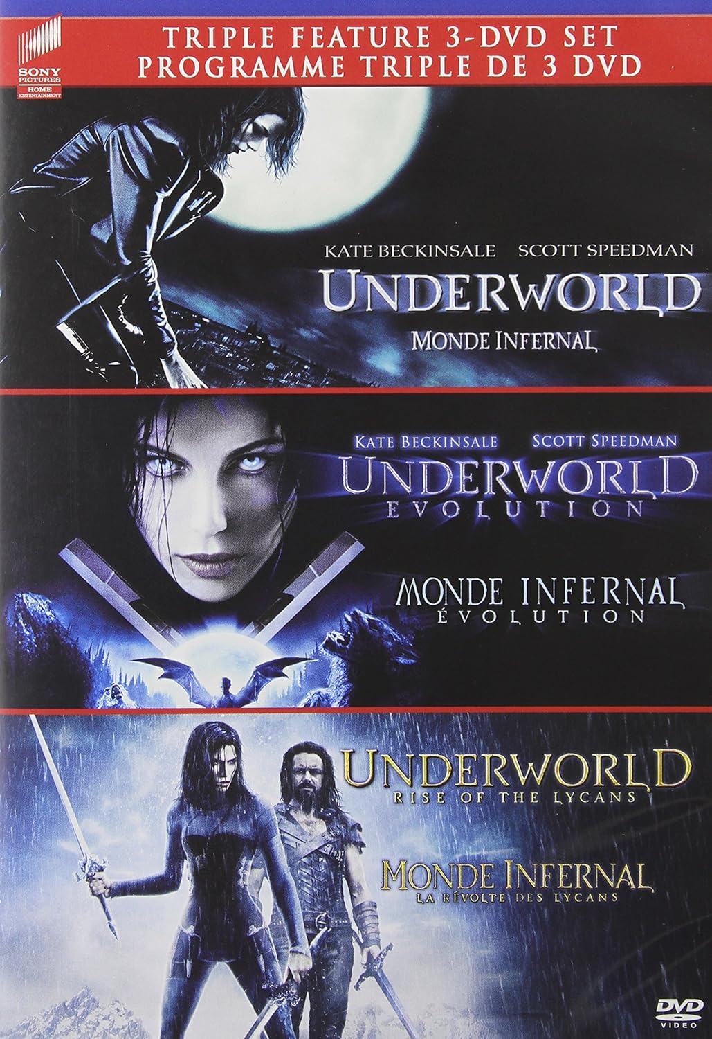 Underworld (3 films) dvd