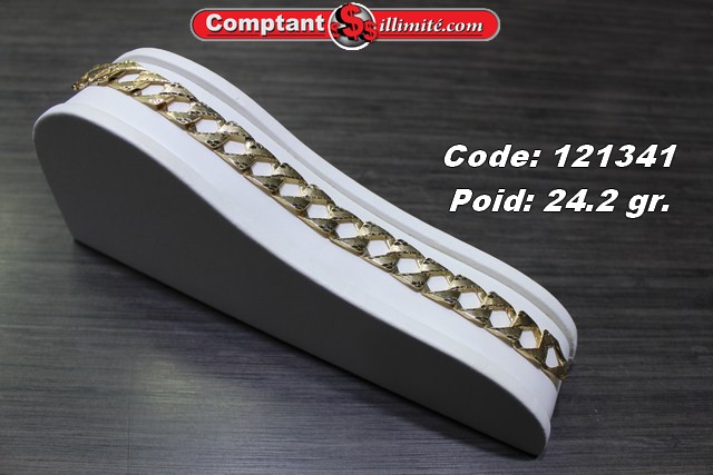 bracelet coupe diamant 05x16 jaune