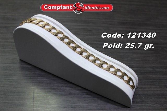 bracelet coupe diamant 05x17 Jaune