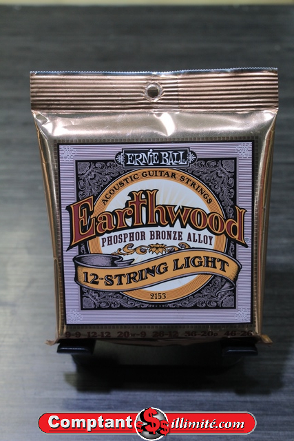 corde pour guitare 12 cordes Ernie Ball (2153) Bronze / phosphoreux (9/9 - 46/26)