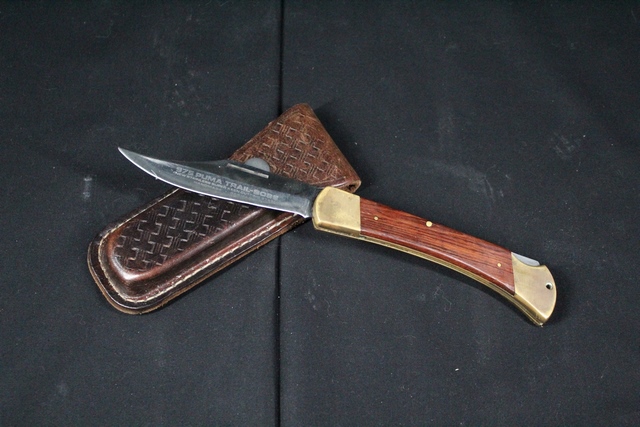 couteau de poche puma bois