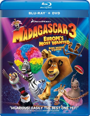 madagascar 3 films bluray