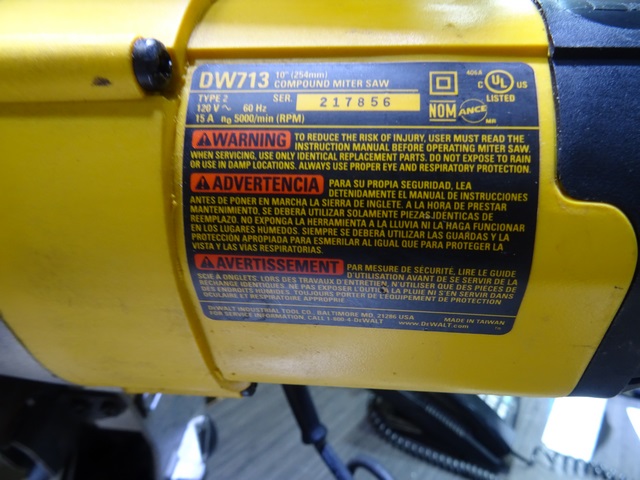 scie a onglet dewalt dw713 - Image 2
