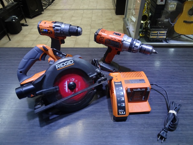 scie circulaire + 2 perceuse a percussion brushless ridgid r8657      r86115 - Image 2