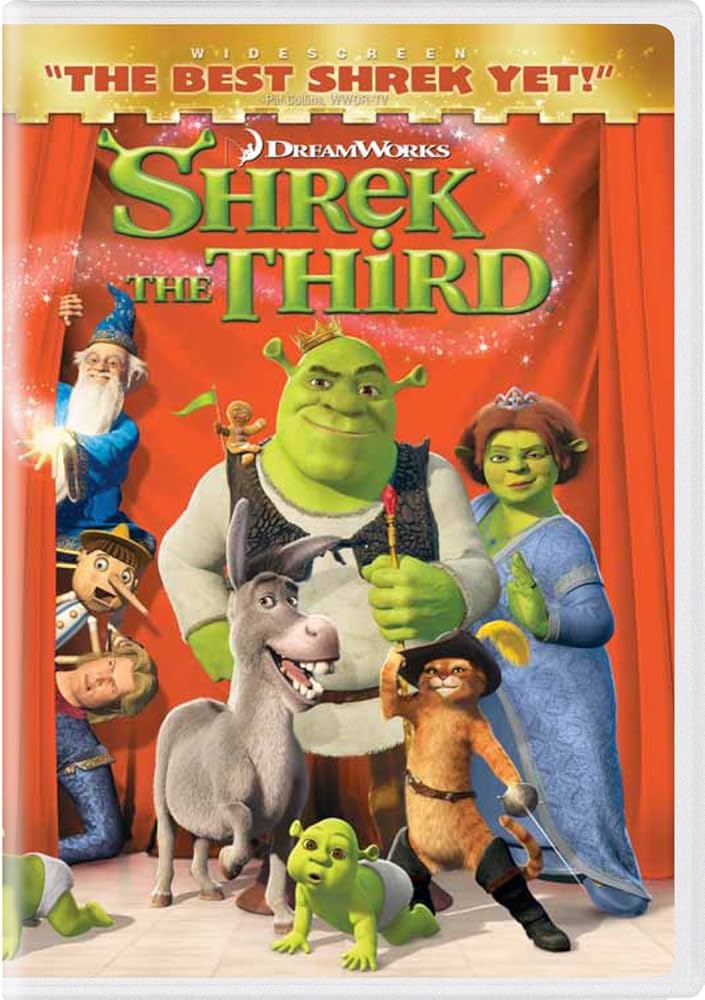 shrek 3 dvd