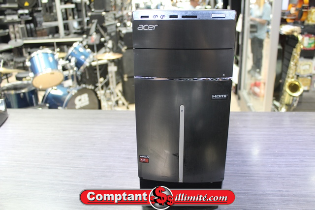 tour ordinateur Acer amd a10-7800 radeon r7 4 coeur 8gb ram 3.50ghz 2to hdd